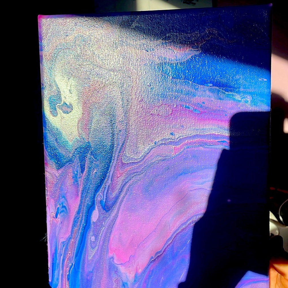 Drip painting.